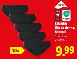 Lidl ESMARA Slip da donna, 10 pezzi offerta
