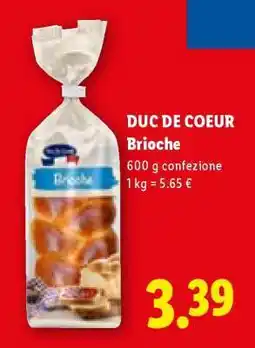 Lidl Duc de Coeur Brioche offerta