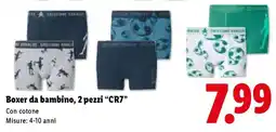 Lidl Boxer da bambino, 2 pezzi “CR7” offerta