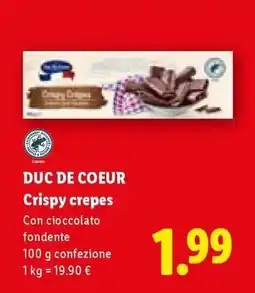 Lidl Duc De Coeur Crispy crepes offerta