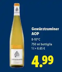 Lidl Gewürztraminer AOP offerta