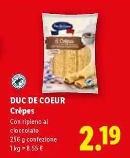 Lidl Duc de Coeur Crêpes offerta