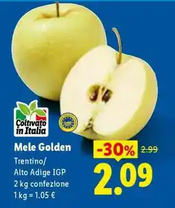 Lidl Mele Golden offerta