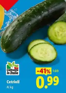 Lidl Cetrioli offerta