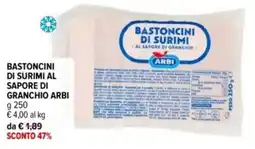 Iperal Bastoncini di surimi al sapore di granchio ARBI offerta