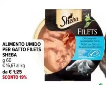 Iperal Alimento umido per gatto filets SHEBA offerta