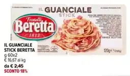 Iperal Il guanciale stick BERETTA offerta