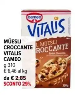 Iperal Müesli croccante vitalis CAMEO offerta