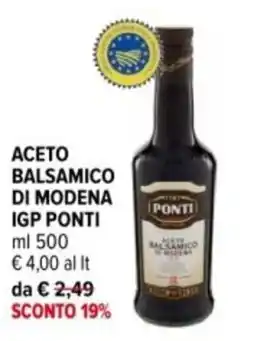Iperal Aceto balsamico di modena igp PONTI offerta