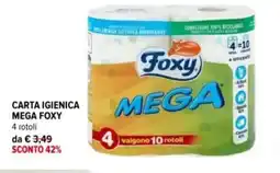 Iperal Carta igienica mega FOXY offerta