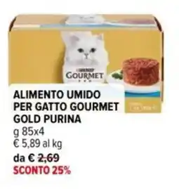 Iperal Alimento umido per gatto gourmet gold PURINA offerta