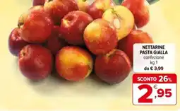 Iperal Nettarine pasta gialla offerta