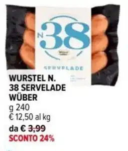 Iperal Wurstel n. 38 servelade WÜBER offerta