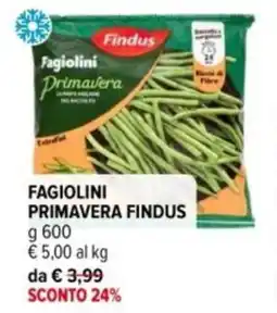 Iperal Fagiolini primavera FINDUS offerta