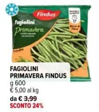 Iperal Fagiolini primavera FINDUS offerta