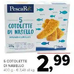 Todis 5- cotolette di nasello offerta