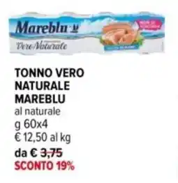Iperal Tonno vero naturale MAREBLU offerta