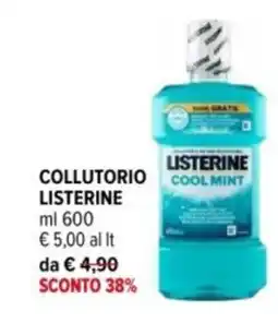 Iperal Collutorio cool mint LISTERINE offerta