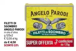 Iperal Filetti di sgombro ANGELO PARODI offerta