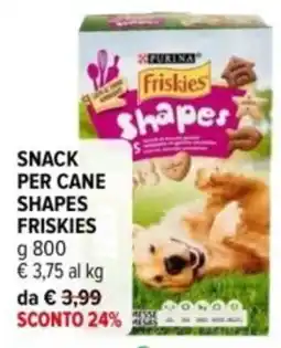 Iperal Snack per cane shapes FRISKIES offerta
