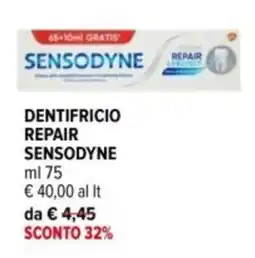Iperal Dentifricio repair SENSODYNE offerta
