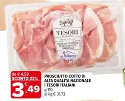 Iperal Prosciutto cotto di alta qualità nazionale I TESORI ITALIANI offerta