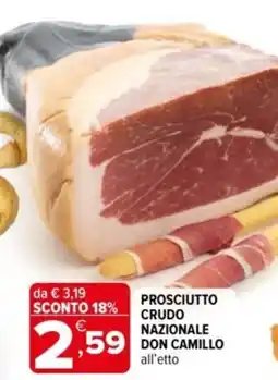 Iperal Prosciutto crudo nazionale don camillo offerta