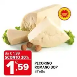 Iperal Pecorino romano dop offerta