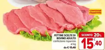 Iperal Fettine scelte di bovino adulto offerta