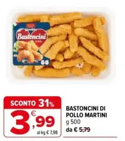 Iperal Bastoncini di pollo martini offerta