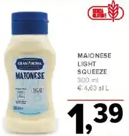 Todis Gran aroma maionese light squeeze offerta