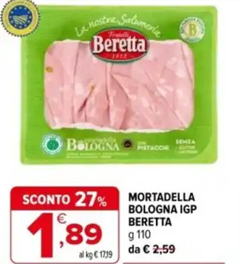Iperal Mortadella bologna igp BERETTA offerta