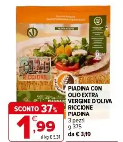 Iperal Piadina con olio extra vergine d'oliva riccione piadina offerta