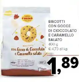 Todis Forno biscotti con gocce di cioccolato e caramello salato offerta
