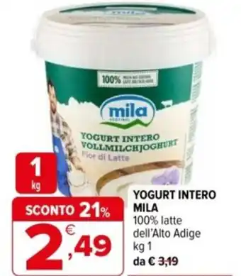 Iperal Yogurt intero MILA offerta
