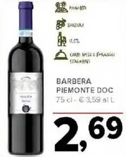 Todis Barbera piemonte DOC offerta