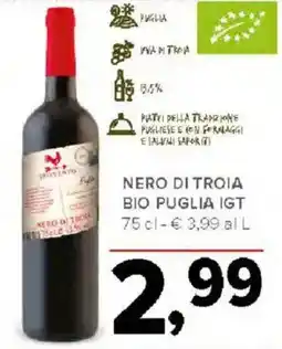 Todis Nero di troia bio puglia IGT offerta