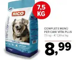 Todis Rico complete menù per cani vita plus offerta