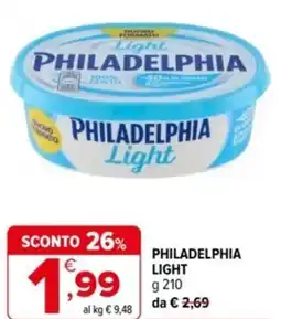 Iperal Philadelphia light offerta