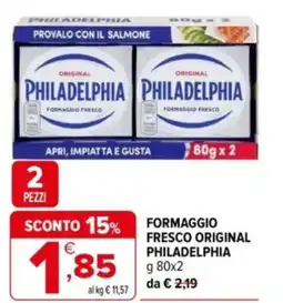 Iperal Formaggio fresco original PHILADELPHIA offerta