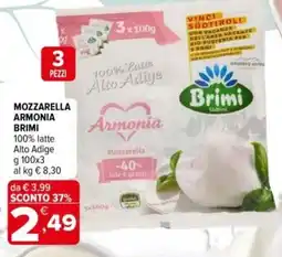 Iperal Mozzarella armonia BRIMI offerta