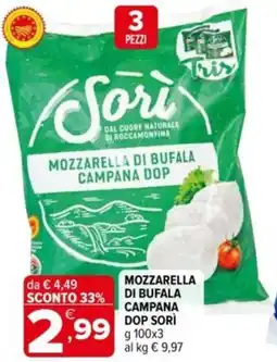 Iperal Mozzarella di bufala campana dop SORÌ offerta