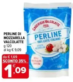 Iperal Perline di mozzarella VALCOLATTE offerta
