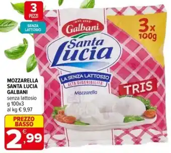 Iperal Mozzarella santa lucia GALBANI offerta