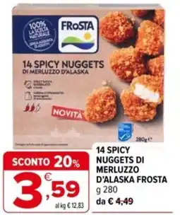 Iperal 14 spicy nuggets di merluzzo d'alaska FROSTA offerta