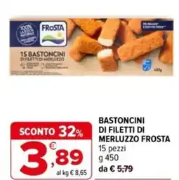 Iperal Bastoncini di filetti di merluzzo FROSTA offerta