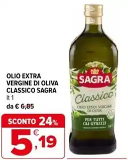 Iperal Olio extra vergine di oliva classico SAGRA offerta