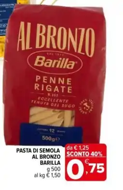 Iperal Pasta di semola al bronzo BARILLA offerta