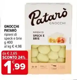 Iperal GNOCCHI PATARÒ ripieni di speck e brie offerta