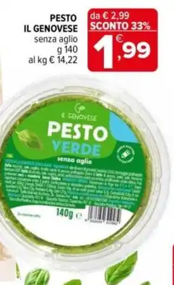 Iperal Pesto il genovese offerta